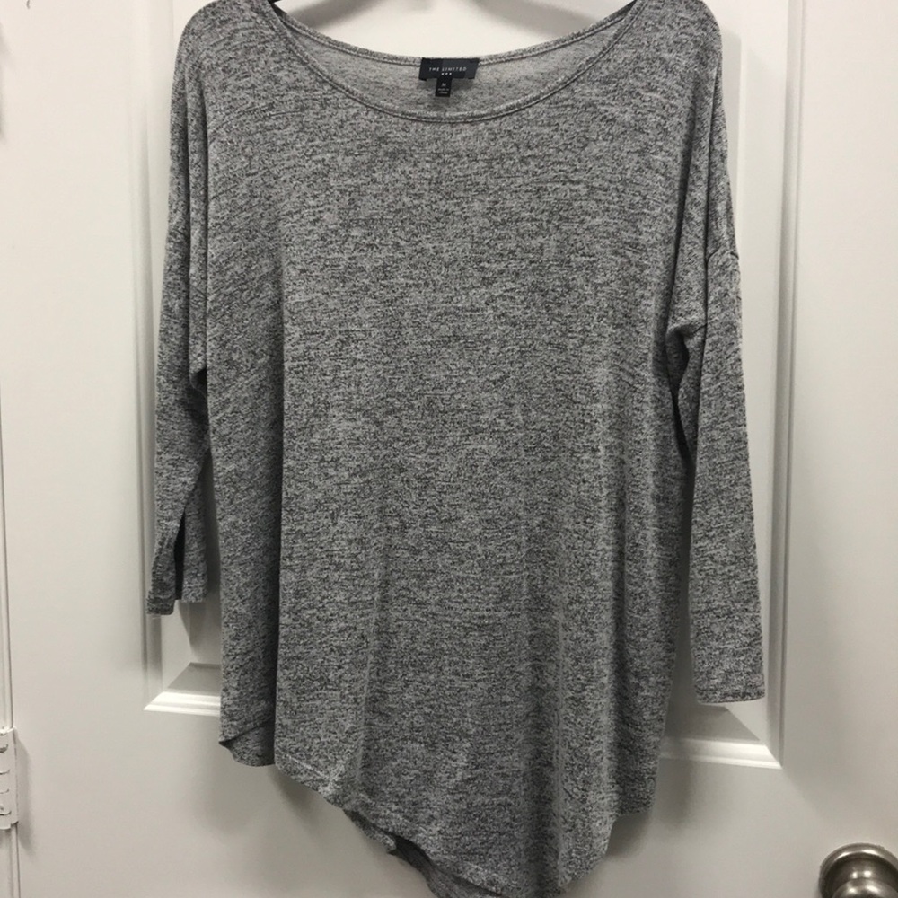The Limited gray long sleeve top